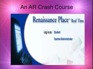 An AR Crash Course