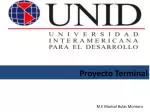 Proyecto Terminal - slide 1