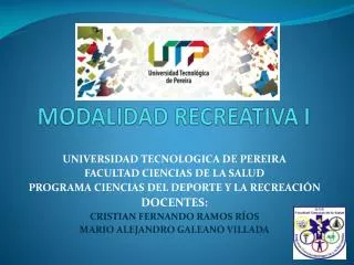 modalidad recreativa i