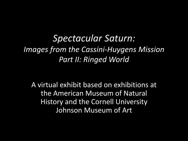 spectacular saturn images from the cassini huygens mission part ii ringed world