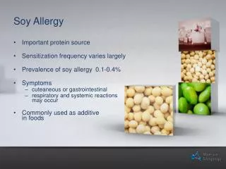 Soy Allergy