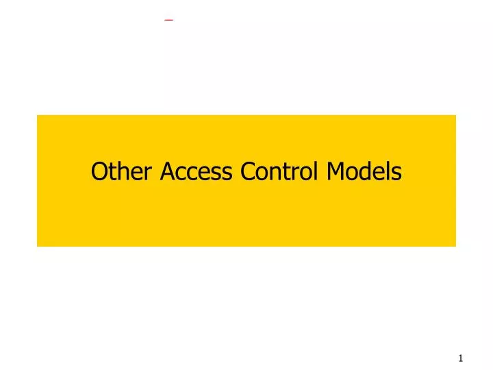other access control models