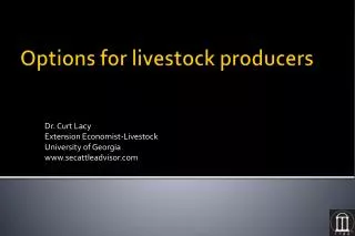Options for livestock producers