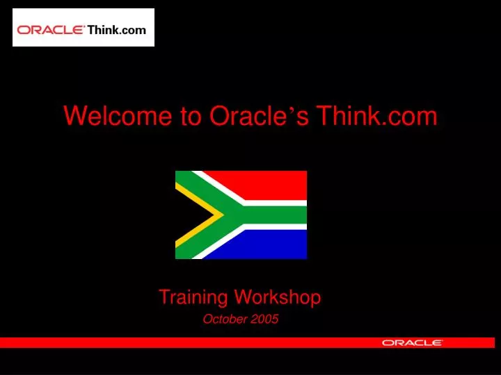 welcome to oracle s think com
