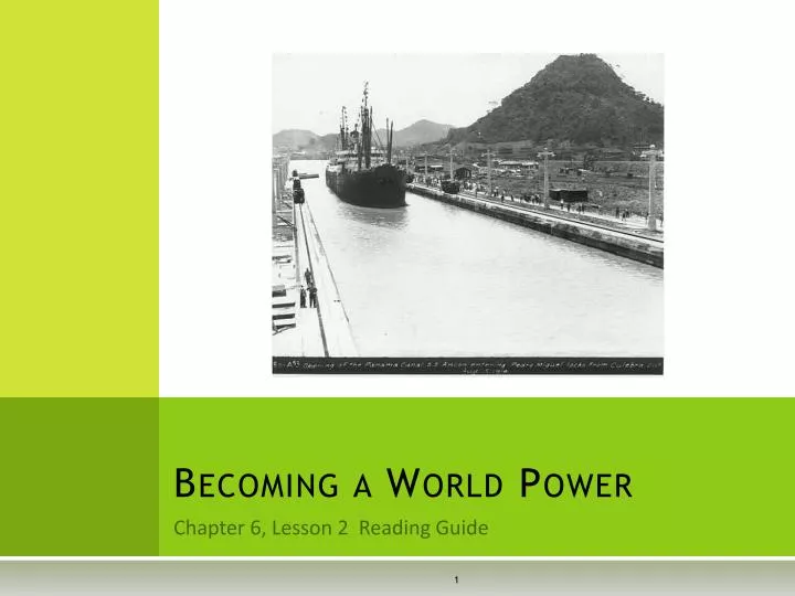 becoming a world power