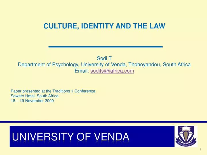 university of venda