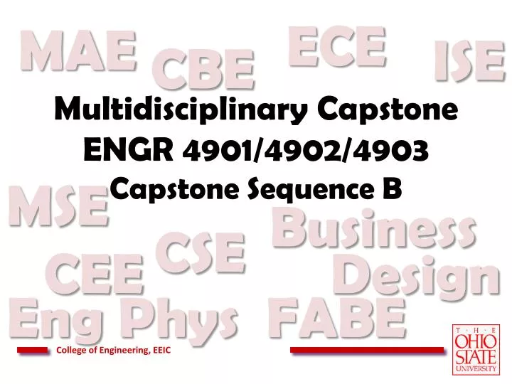 multidisciplinary capstone engr 4901 4902 4903 capstone sequence b