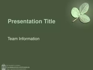 presentation title