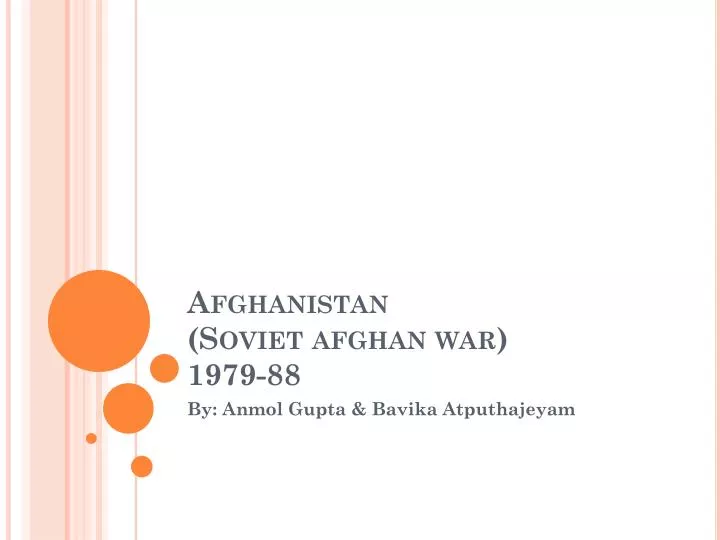 afghanistan soviet afghan war 1979 88