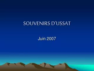 souvenirs d ussat