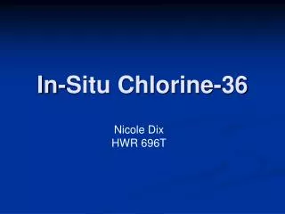 In-Situ Chlorine-36