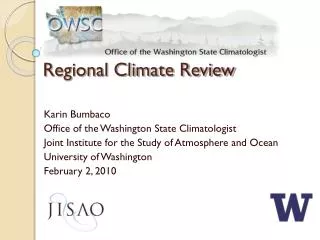 Regional Climate Review