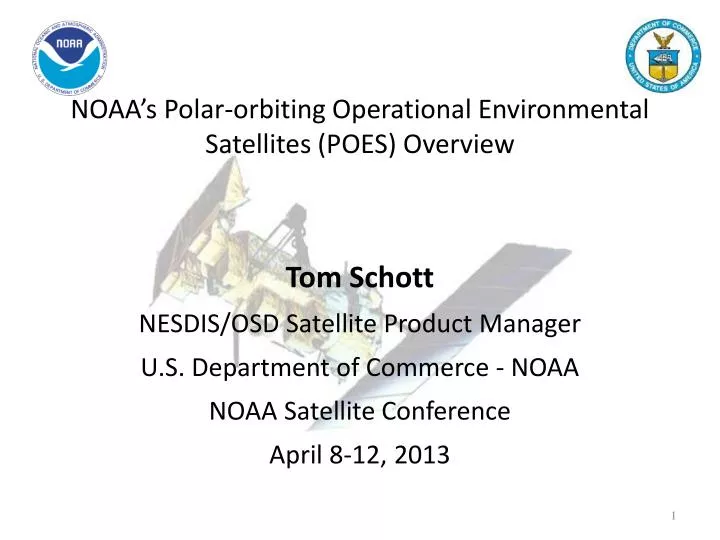 noaa s polar orbiting operational environmental satellites poes overview