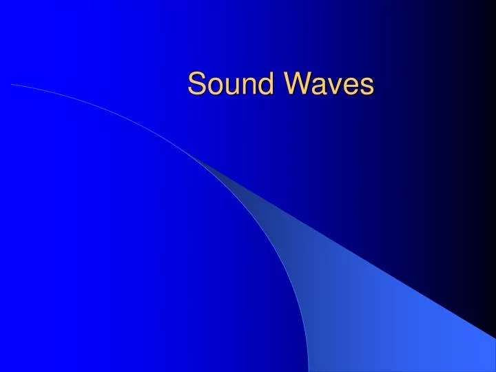 sound waves