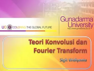 teori konvolusi dan fourier transform