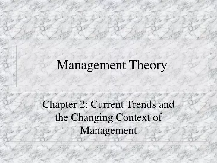 management theory