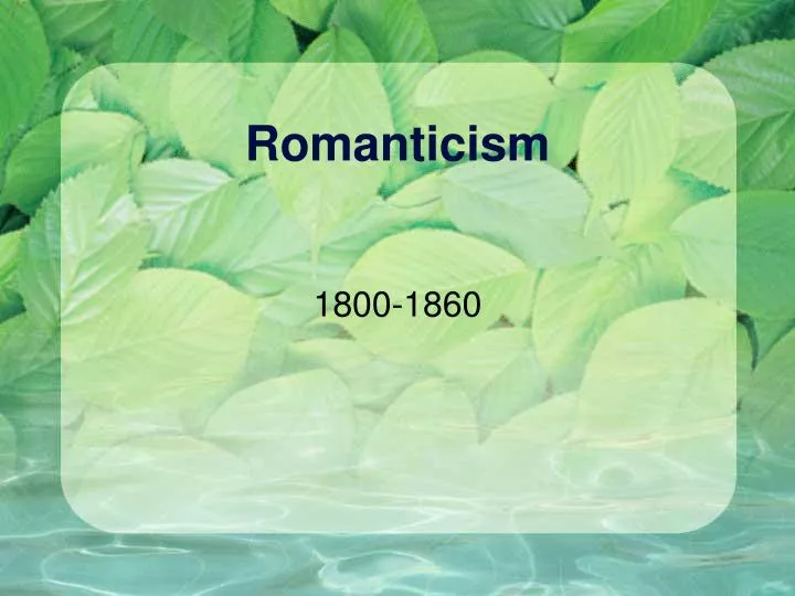 romanticism