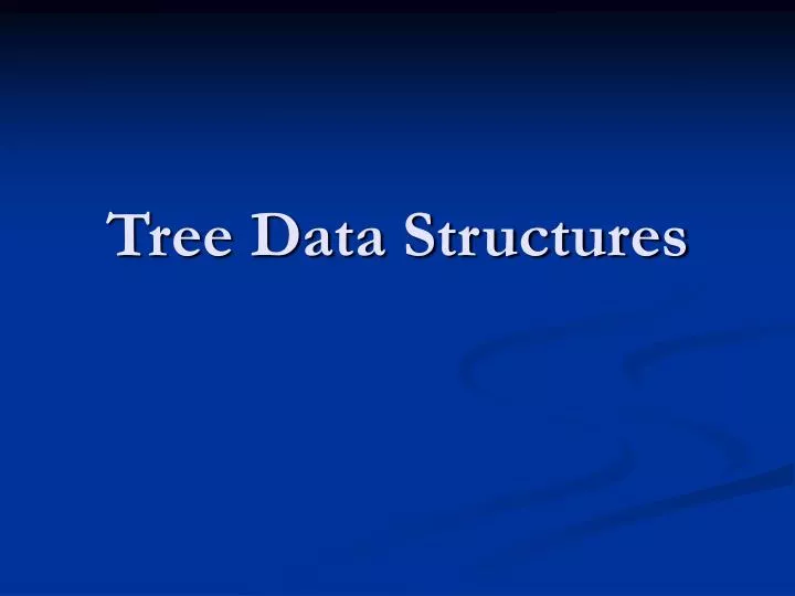 tree data structures