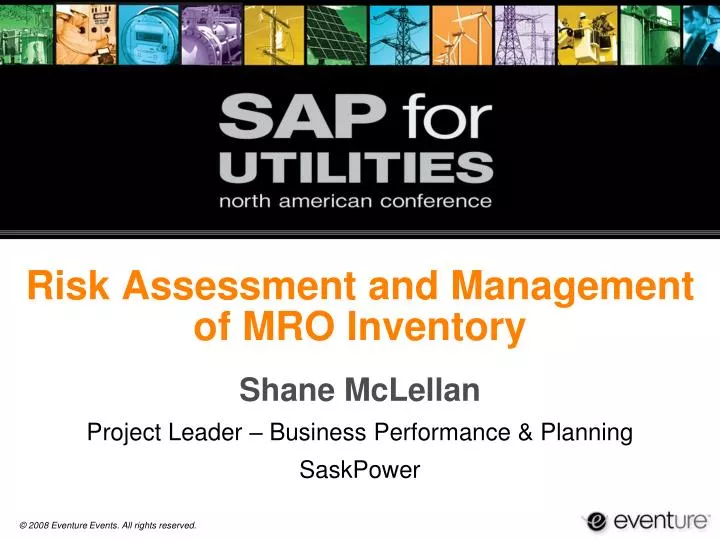 risk assessment and management of mro inventory
