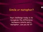 Simile or metaphor? - slide 1
