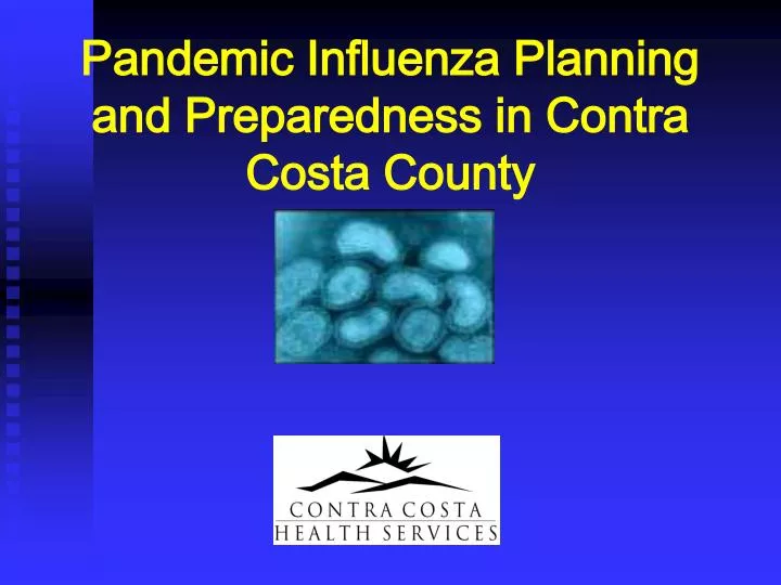 pandemic influenza planning and preparedness in contra costa county