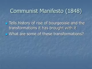 Communist Manifesto (1848)