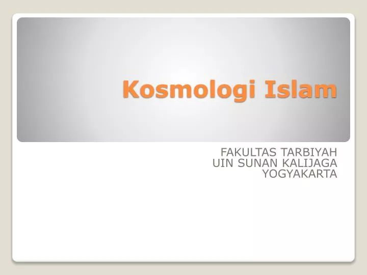 kosmologi islam