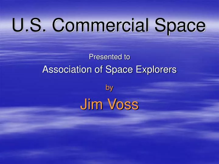 u s commercial space