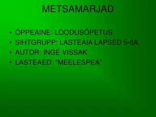 metsamarjad