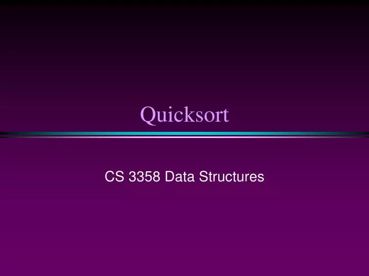 quicksort