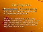 Body Regulation - slide 1
