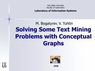 Solving Some Text Mining Problems with Conceptual Graphs