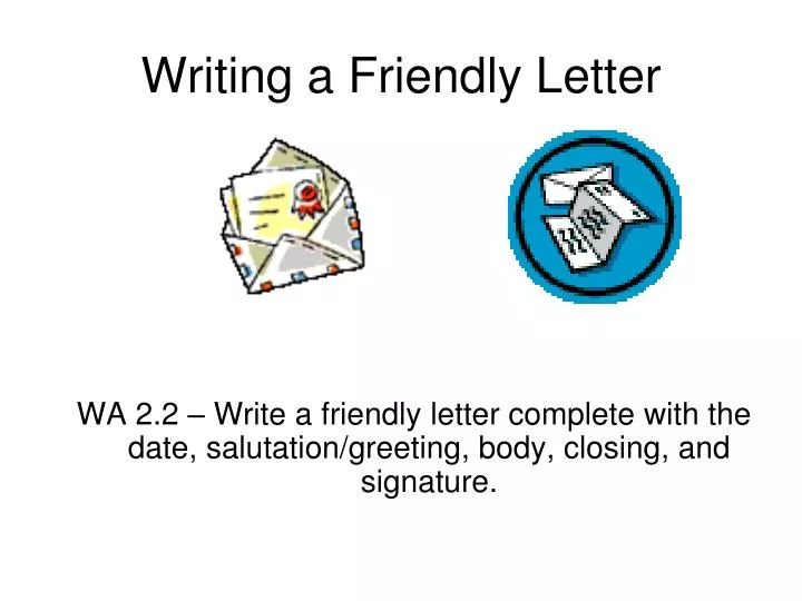 informal friendly letter format