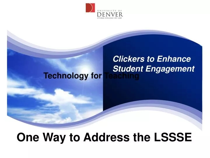 clickers to enhance student engagement