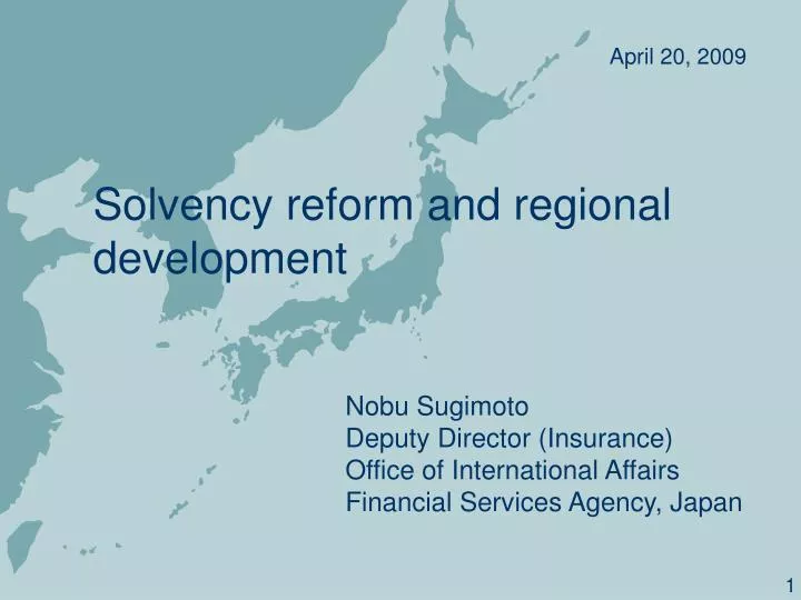 solvency reform and regional development
