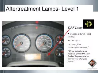 Aftertreatment Lamps- Level 1