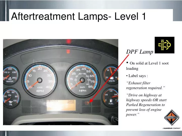 aftertreatment lamps level 1