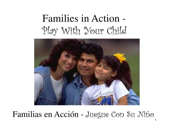 families in action play with your child