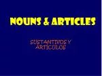 NOUNS &amp; ARTICLES - slide 1