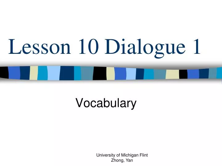 lesson 10 dialogue 1
