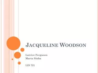 Jacqueline Woodson