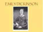 EMILY DICKINSON - slide 1