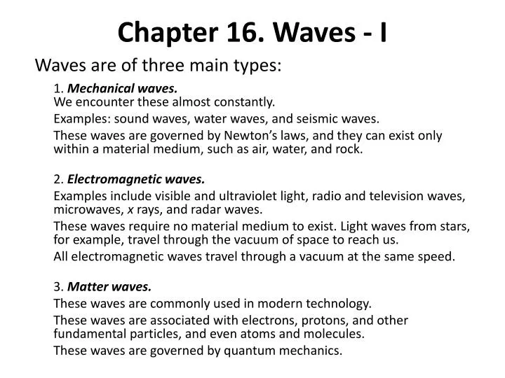 chapter 16 waves i