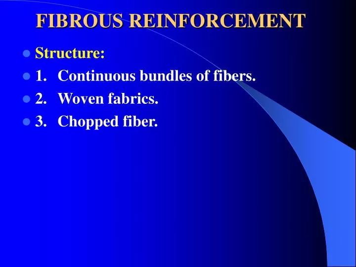 fibrous reinforcement