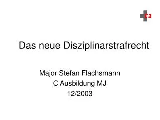das neue disziplinarstrafrecht
