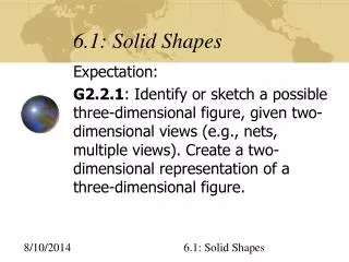 6.1: Solid Shapes