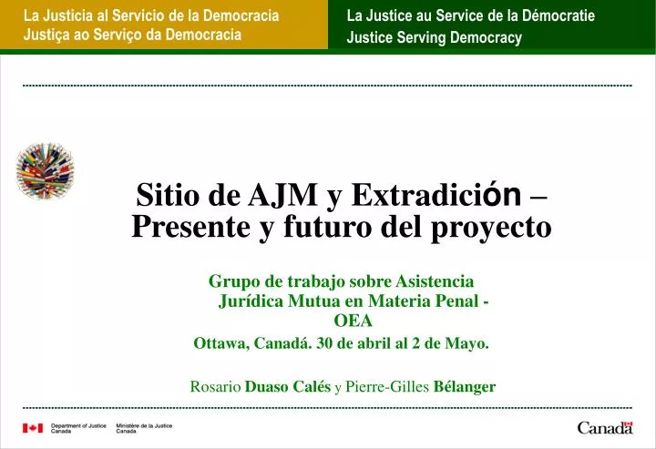 sitio de ajm y extradici n presente y futuro del proyecto