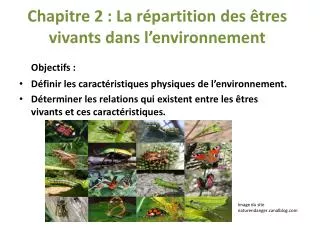 chapitre 2 la r partition des tres vivants dans l environnement