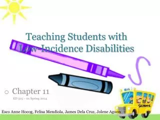 Teaching Students with Low-Incidence Disabilities