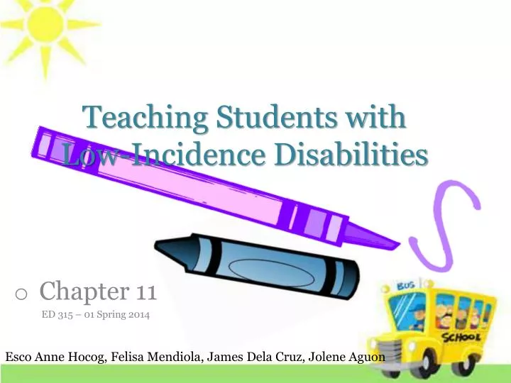 teaching students with low incidence disabilities